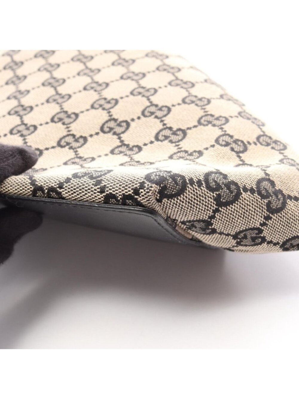 Gucci Tote GG Canvas 002 Beige Black - Picture 11 of 15